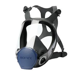 Masque de protection complet avec visière panoramique MOLDEX S9.  Masque compatible filtre Ozone. Taille M . Vendu seul - Sans filtre ozone